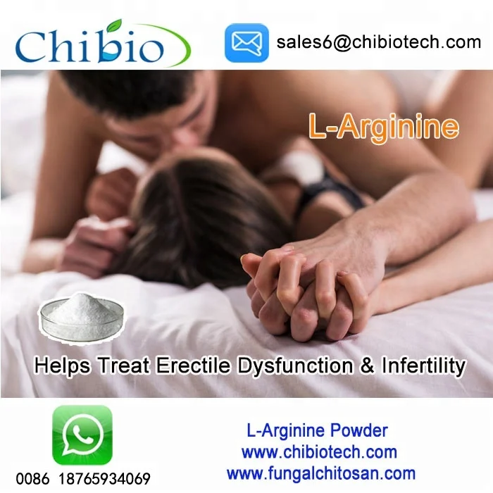 
Medicine grade L-arginine helps treat erectile dysfunction 
