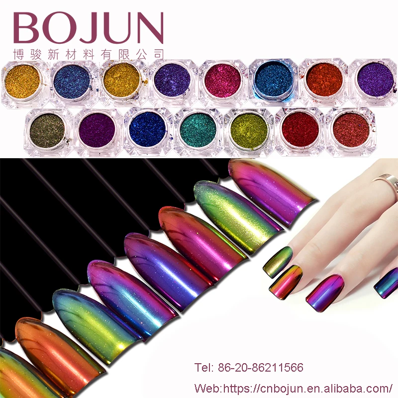 BOJUN Nail Make Up Pigment Summer Colors Chameleon Powder