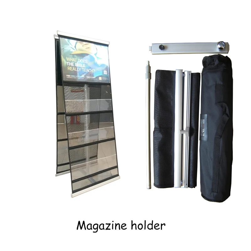 Double sided or single side type net shape brochure stand