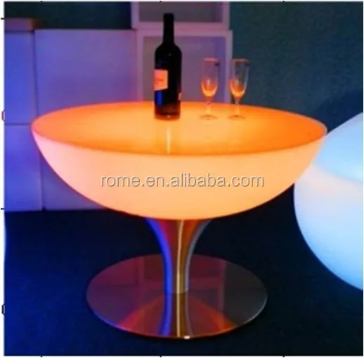 RGB light changing led furniture/led nightclub coffee table for indoor and outdoor using