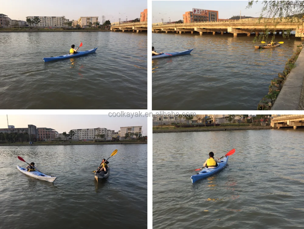 new designed white water single ocean racing kayak wholesale rowing boat sea kayak