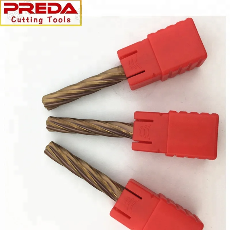 Tungsten Cutting Tools 6 flutes TiSiN Solid Carbide Reamers