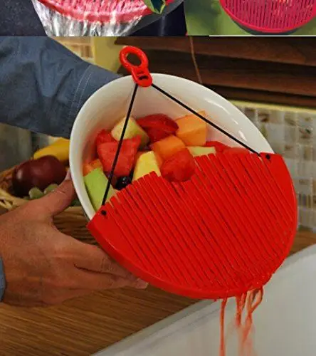 Silicone Clip-On Pot Pan Bowl Funnel Oil Strainer Creative Washing Colander for Draining Liquid
