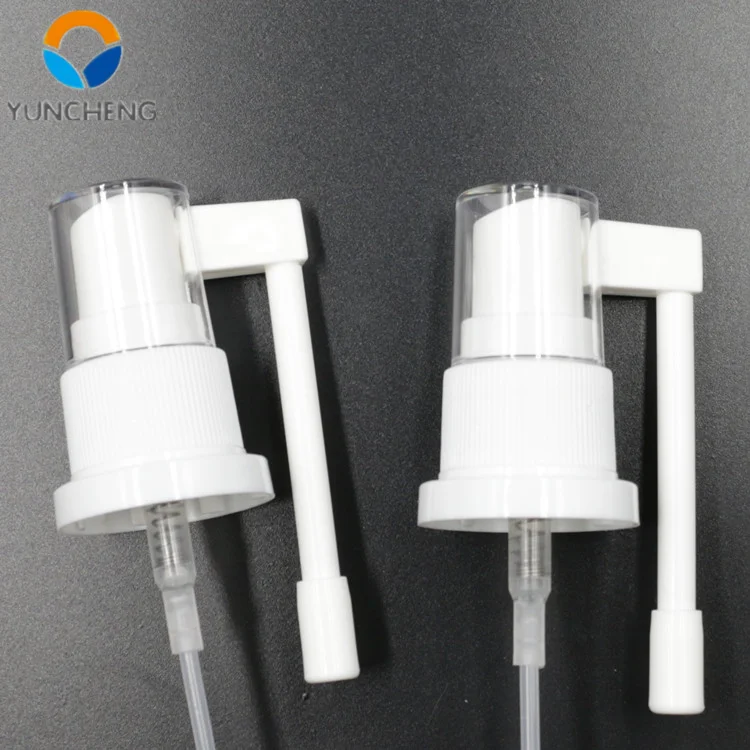 plastic freshener spray long nozzle nasal sprayer pump throat sprayer for medical