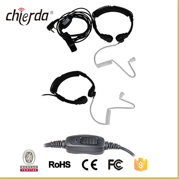 Военной Полиции Тактический Горло Микрофон ДЛЯ Радио Двухстороннее