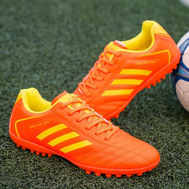 
Wholesale latest design PU student indoor sport soccer kids shoes 