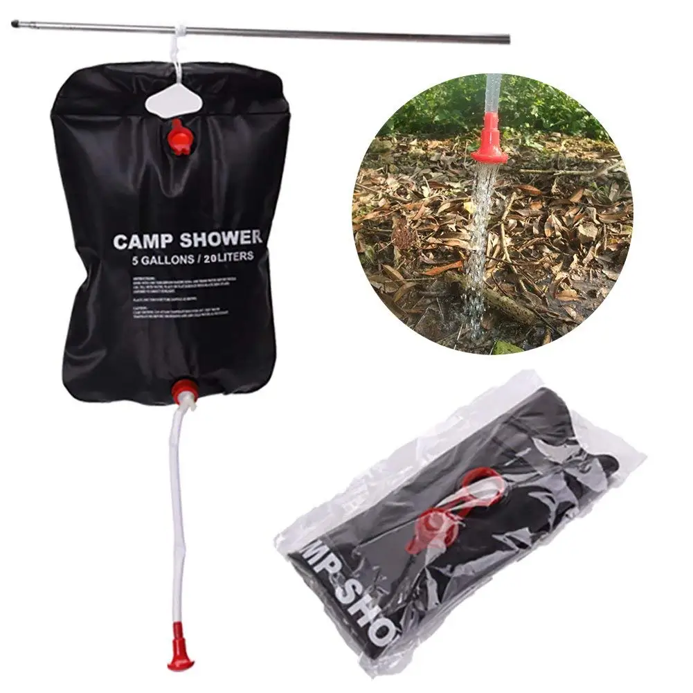 Solar Energy Heated Portable Shower Bag outdoor for Camping Hiking