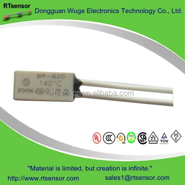 Thermal Controls Thermal Cutoff Cut-out Fuse Motor Protector 125V 8A 140 Degree Celsius For Coils