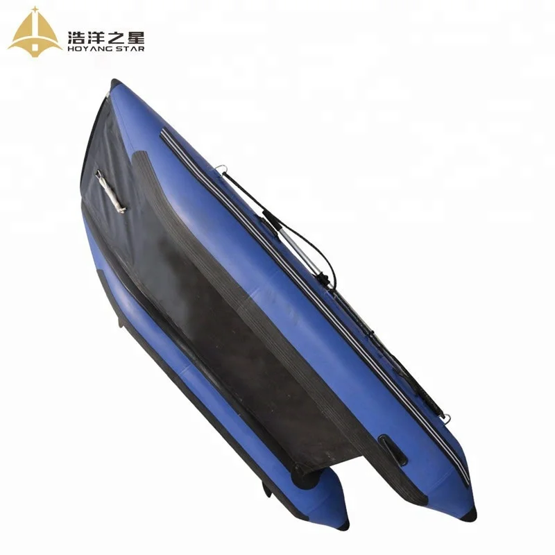 11 ft Inflatable Catamaran Boat Inflatable Dinghy Mini Cat Boat