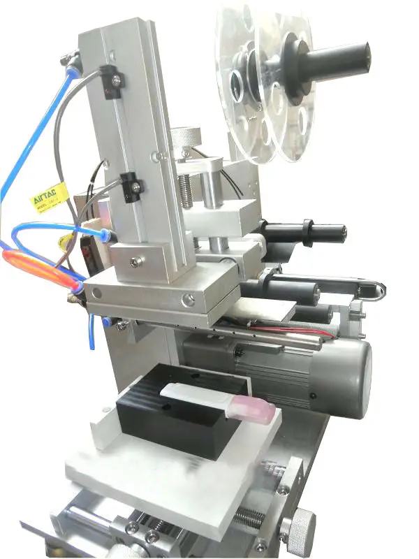 High Precision Semi automatic flat labeling machine plane for Square box SD Card