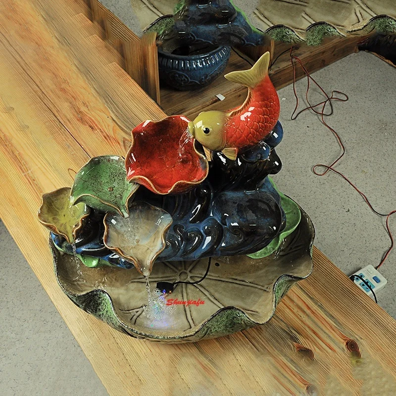 Handmade ceramic water fountains indoor