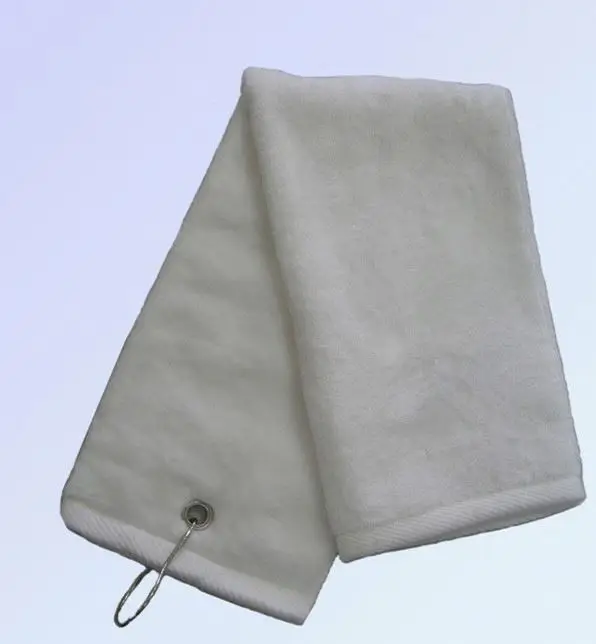SG-005,Wholesale embroidery logo 100% cotton custom golf towel with hook