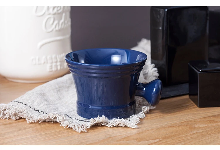 Porcelain Ceramic soap mug, Shaving bowl Custom logo  shaving mug , mens shaving grooming tool