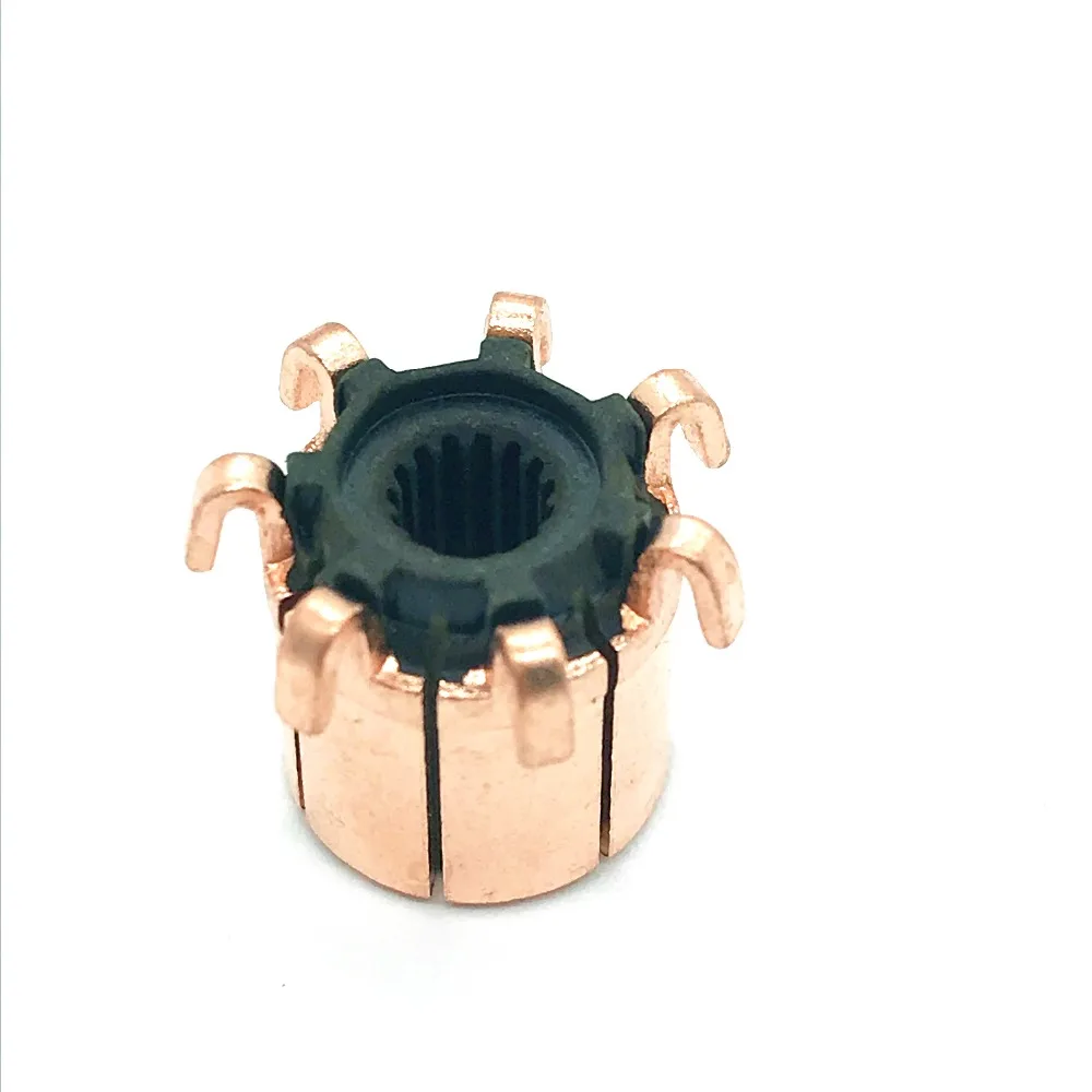 small dc motor mini 7 bars hook type commutator