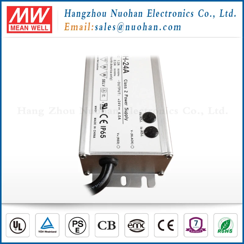 Mean well HLG-100H-24 100W 24v dimmable led driver 100w 24v driver