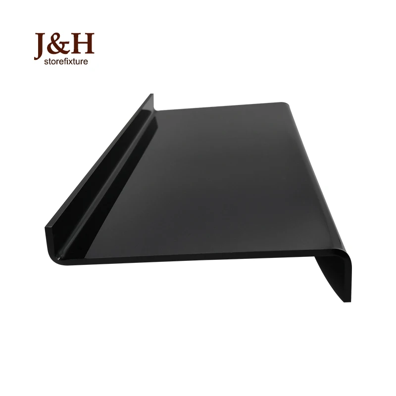 J&H Storefixture Wholesale Customizable Sneaker Shoe Display 24*10 cm HighQuality Acrylic Slatwall Shoes Holder