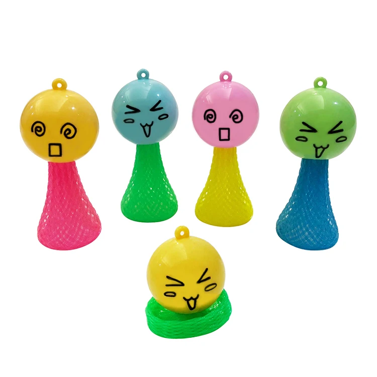 Promotional Bouncing Elf Doll 2 Inches Plastic Assorted Colors Jumping Plastic Toys for Kids