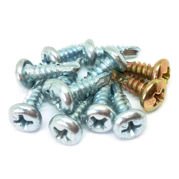 
China hardened bottom price pan head self drilling screw White Galvanized Screw Self Drill Screw/tornillos 