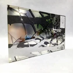 Home decoration colored art deco mirror glass