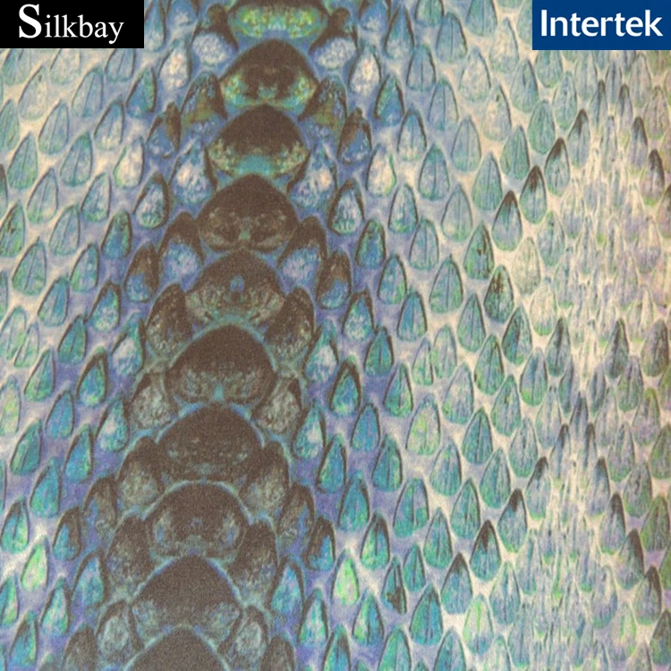 
19mm custom printed Italian charmeuse silk fabric 