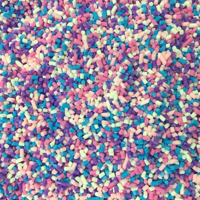 Hot Sale 1.5mm Cupcake Clay Slime Sprinkles for Ice Cream Cake Decoration
