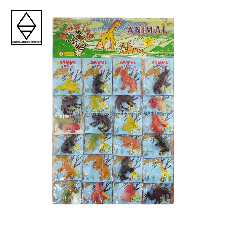 
LF-183-24 linkfun 24 pcs/card eva material forest animal shape water expand animals 
