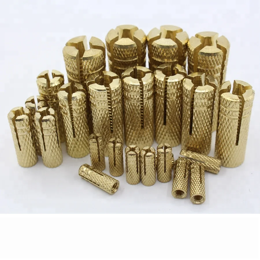 expandable fastener high quality brass drop in anchor
