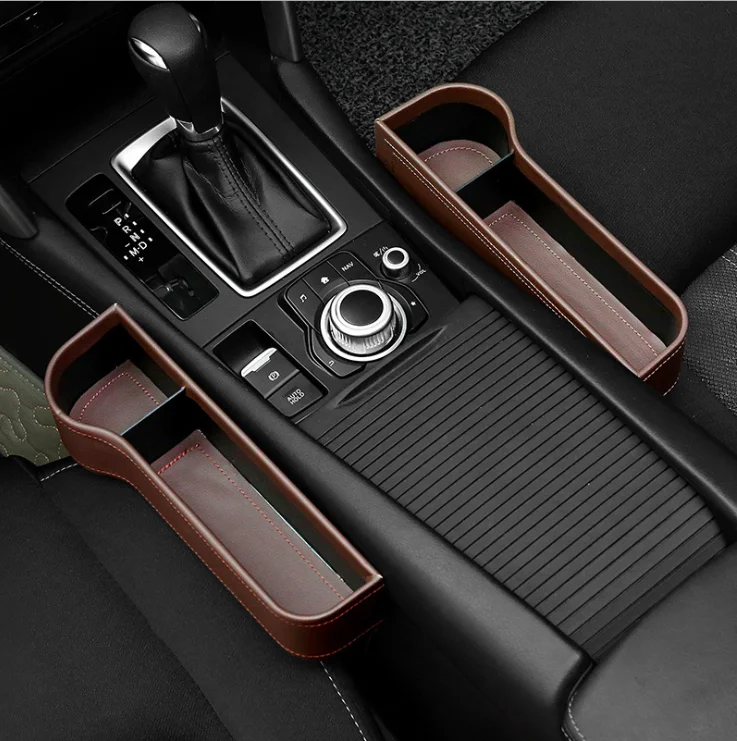 
Console Side Pocket, Car Seat Gap Catcher, Gap Filler Organizer and Cup Holder for Drinks, Key, Wallet, Phone, Coins, Sunglasses 