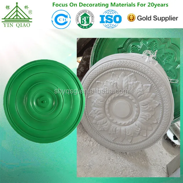 High Quality Gypsum Ceiling Rose 3D Ceiling Center Panel Medallion Plastic Molds