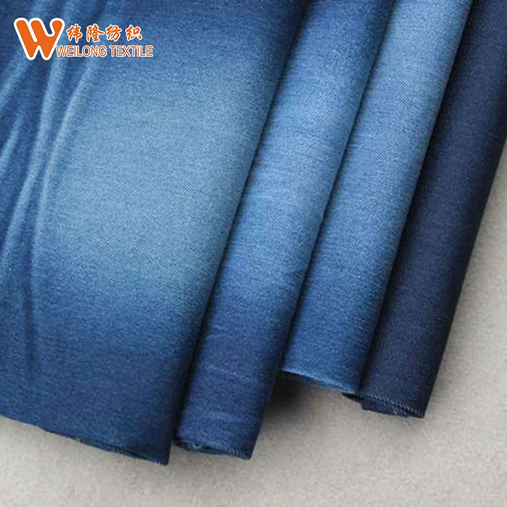 Хлопчатобумажная/полиэтиленовая пряжа, окрашенная утка, эластичная джинсовая ткань