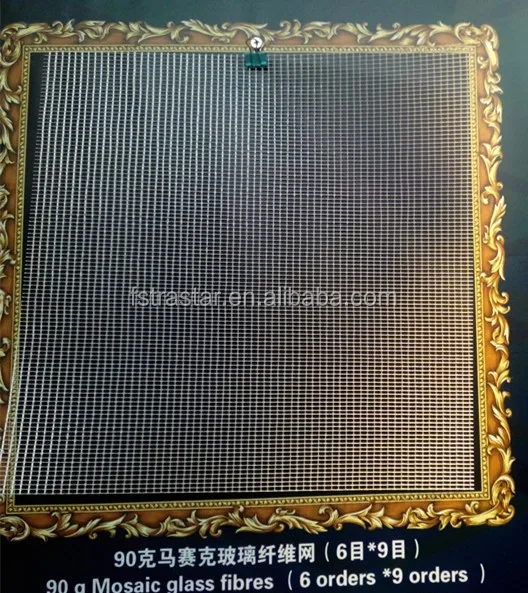 Glass Mosaic Hexgonal Nylon and Fiber Glass Backing Mesh for Tile Grid Mounting from Foshan TRUSTAR