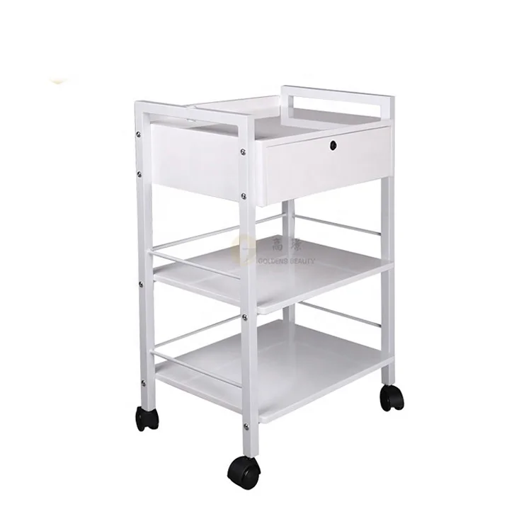 
Modern style beauty salon trolley cart with lock 