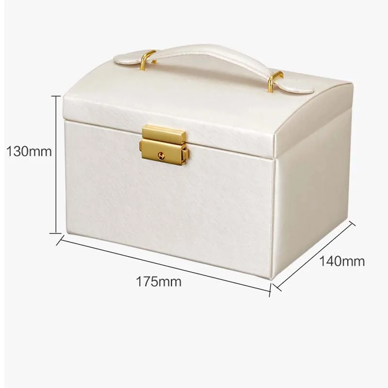 Custom pvc pu leather storage case for jewelry package jewellery box
