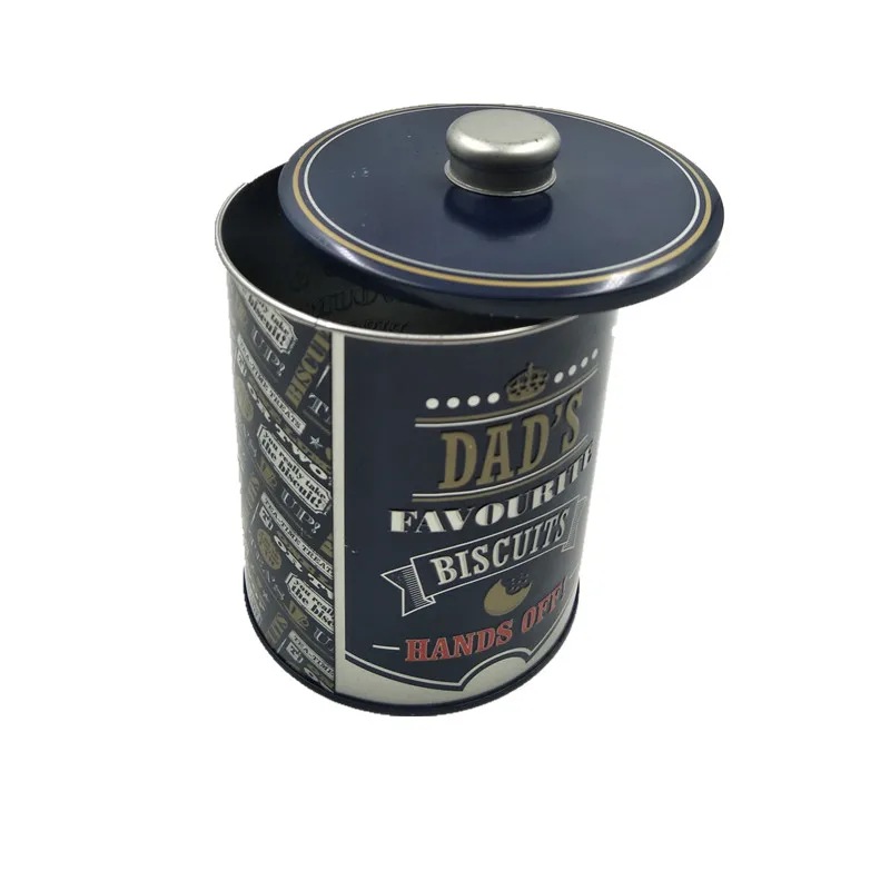 Жестяная коробка для печенья, металлическая упаковочная коробка для печенья, жестяная банка для еды