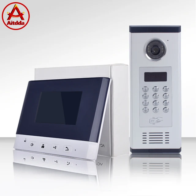 Aitdda CAT 5 network high quality Multi Apartment video door phone building audio / video intercom system for apartments