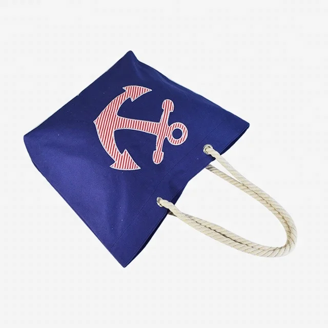 Large Canvas Purple Color Cotton Tote Bag Custom Printed