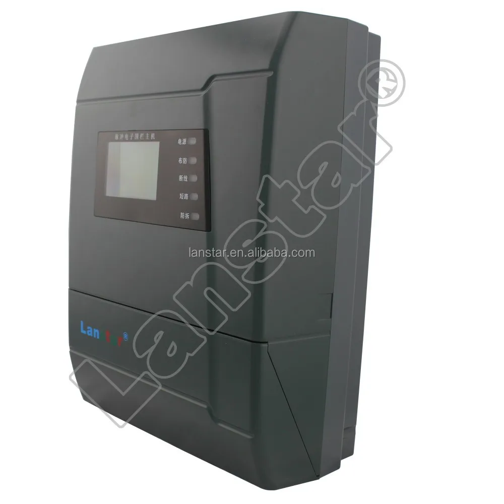 Electric fence system for residential security with alarm