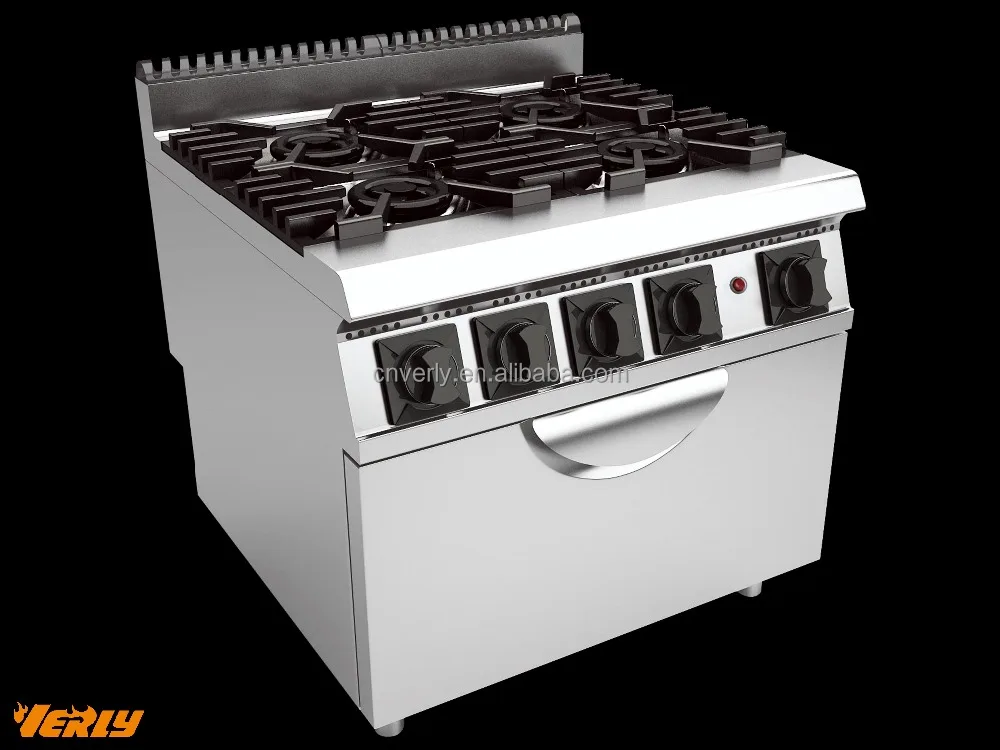 Gas Range With 4-Burner & Oven