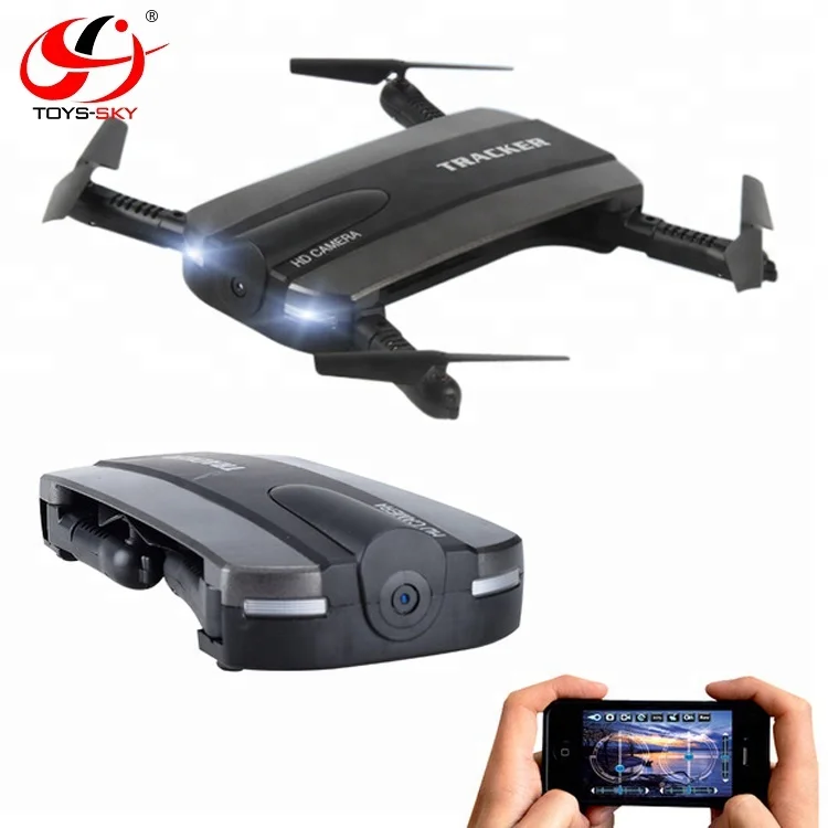 JXD 523 2.4G WIFI FPV Selfie Phone Control Tracker Pocket Drone Folding Elfie with Camera