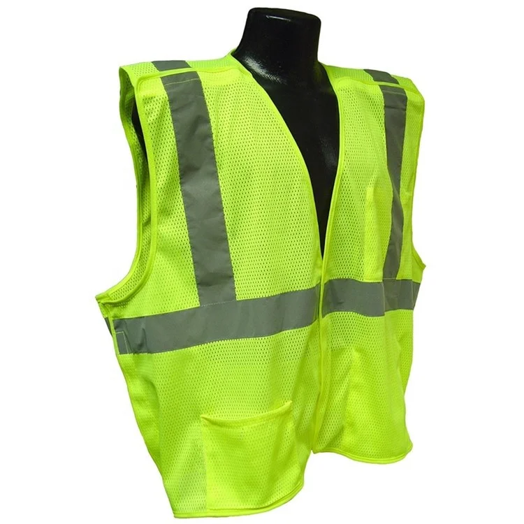 yellow high visibility construction station reflective safety vest work security vest yellow green custom