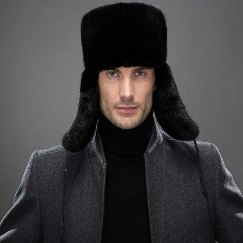 Custom winter mink fur hat