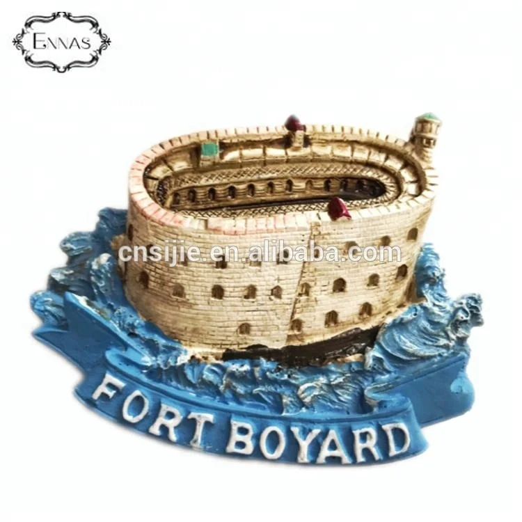 World City Custom Tourist Souvenir 3D Polyresin Fridge Magnets