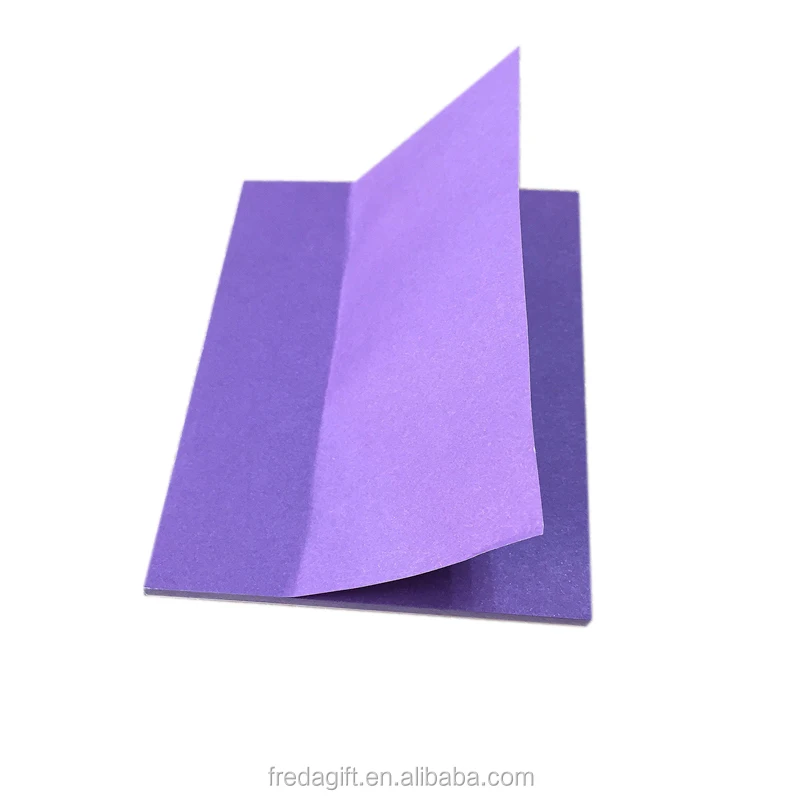 New design custom promotional sticky notes memo pad set die cut 3D blueberry purple notebook
