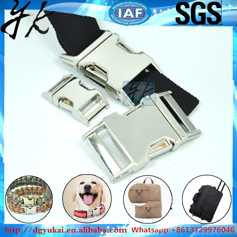 Metal side release buckles curved metal buckles for backpack