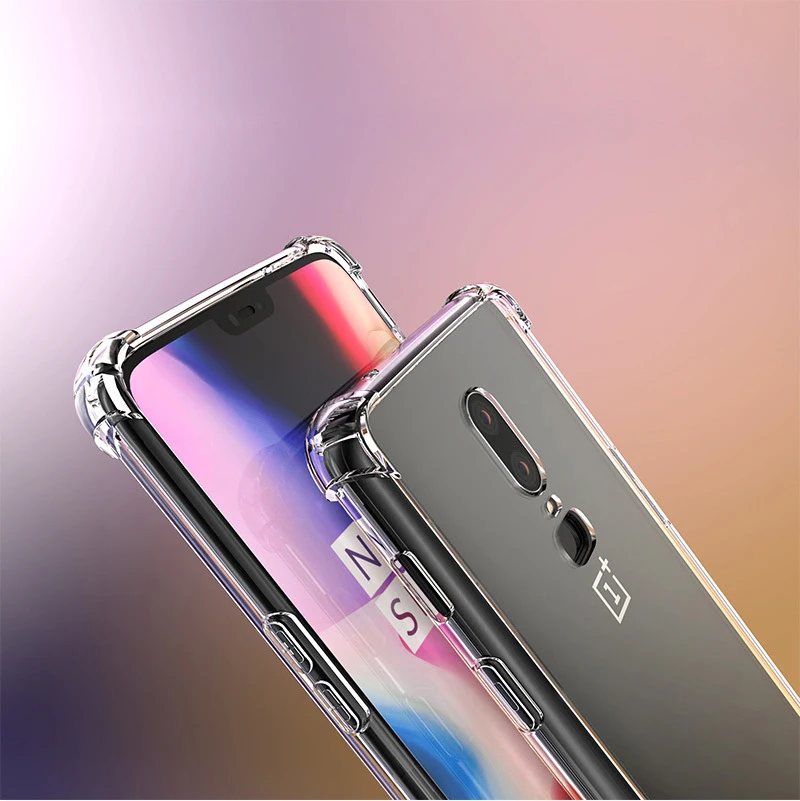 Прозрачный чехол для телефона амортизация полный корпус защитный чехол для телефона для Oneplus 6 T 6 5 T 5