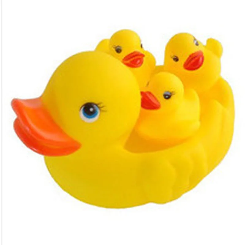Amazon hot sale cheap rubber duck 5pack baby swimming bath toy with high quality