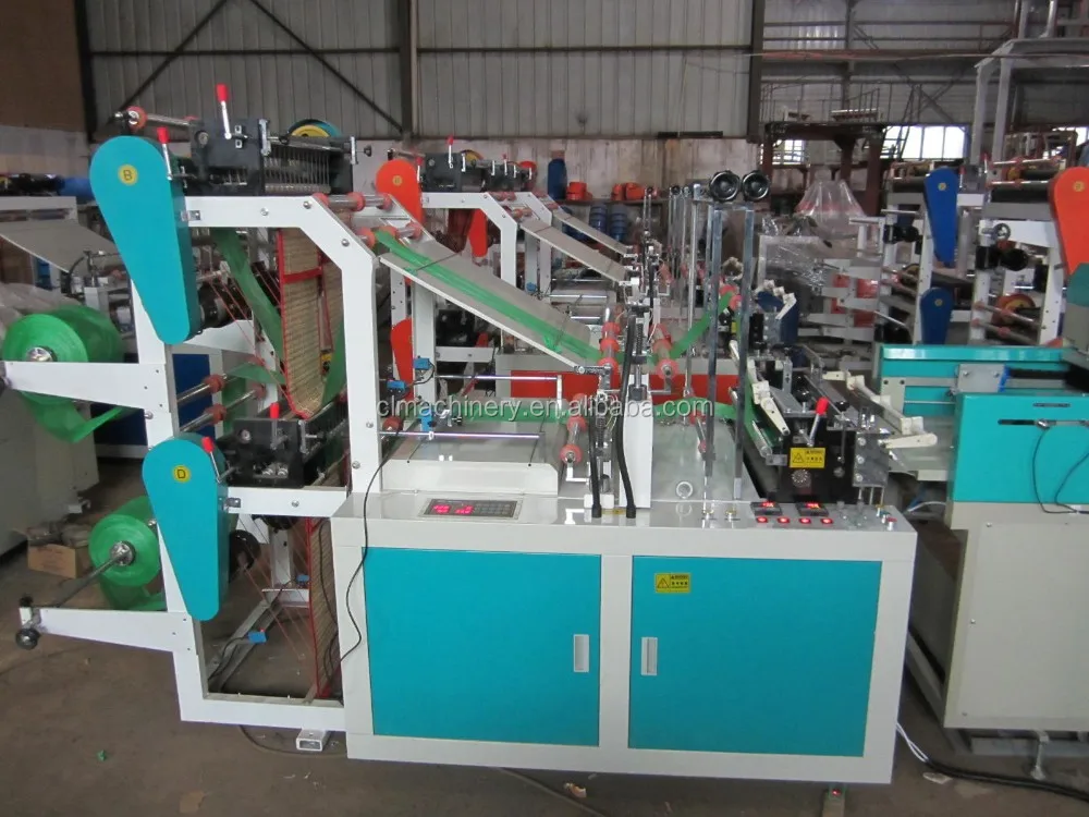 Full Auto Four-line Plastic T shirt Bag Machine