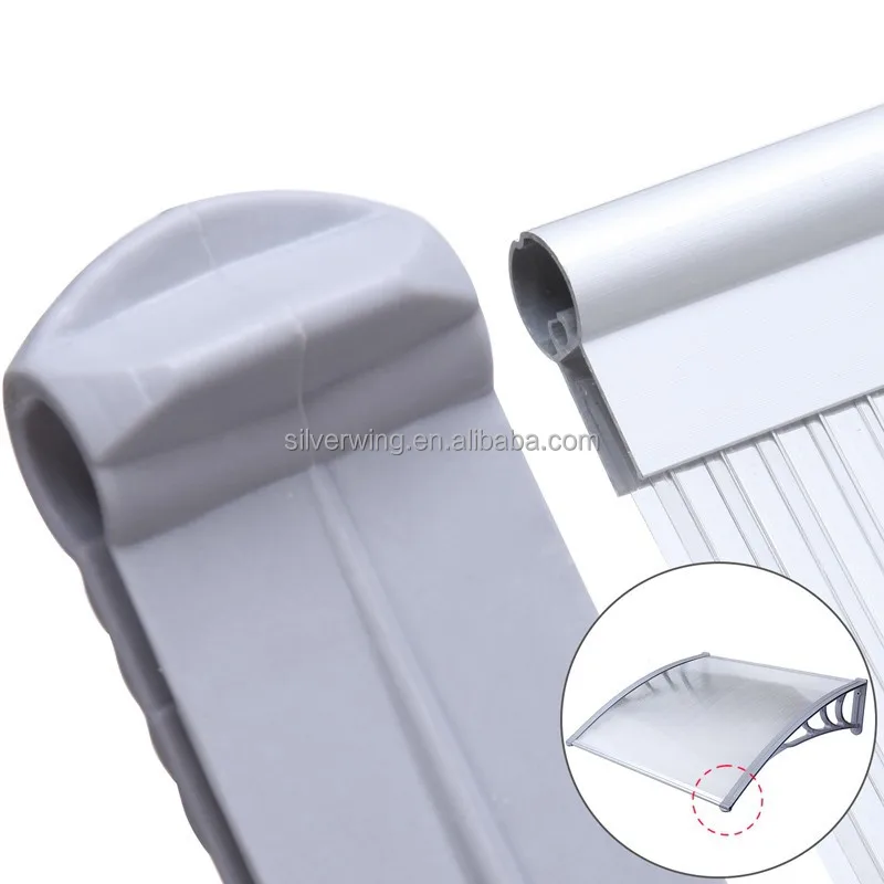 
DIY manual install plastic/Aluminum metal awning fittings for windows and doors 
