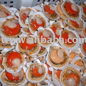 Гребешки почтовых отделений на военно-морских или авиа-оранжево-розовый и филе хека