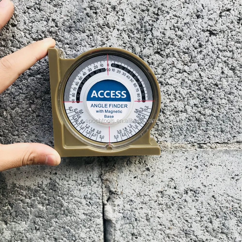 Artifact high precision angle finder for tiling leveling system
